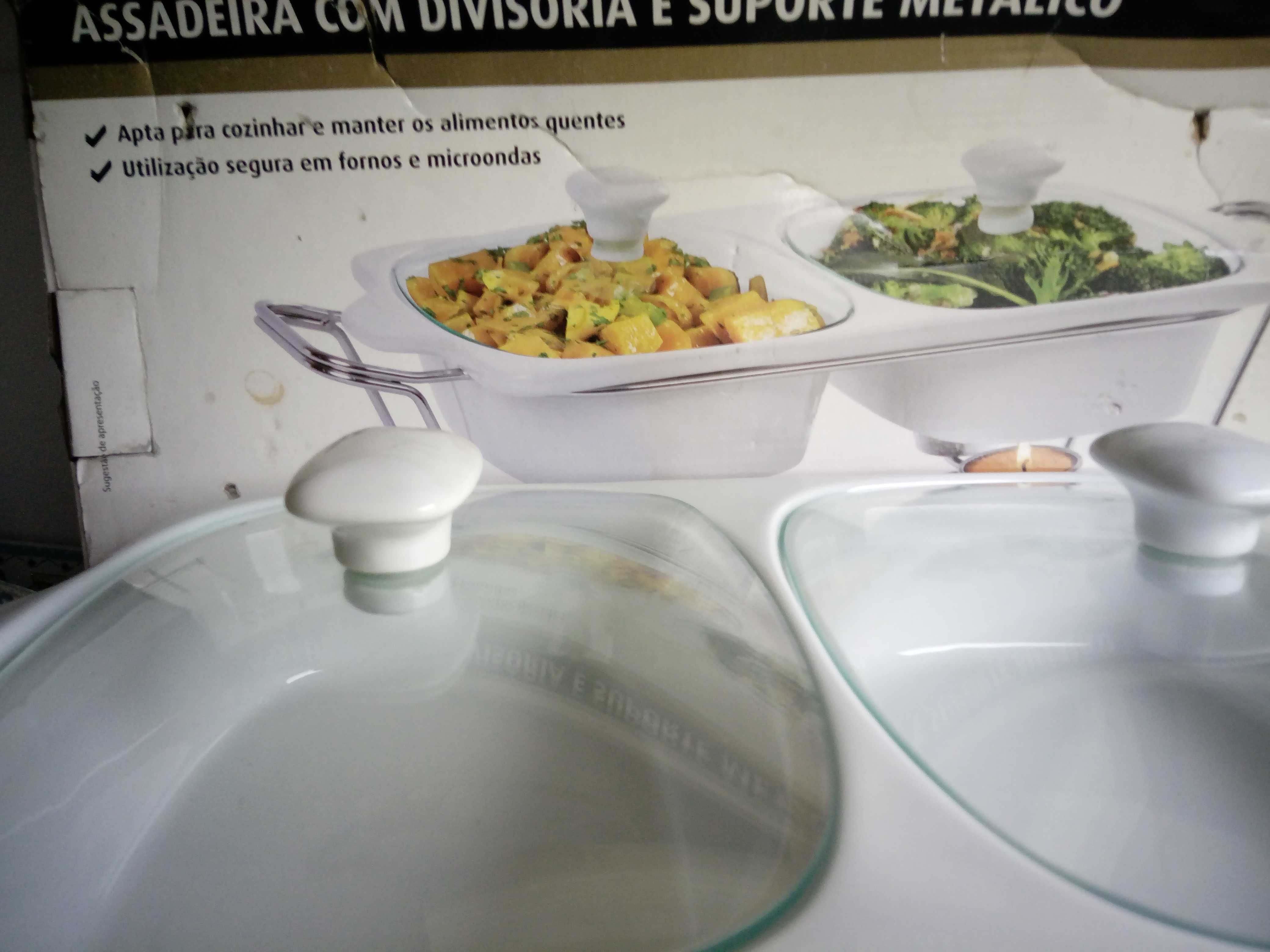 Magnífica Assadeira para Manter alimentos Quentes (NOVA)