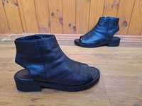 АКЦИЯ. Стильные кожаные босоножки (открытые туфли)рр 39