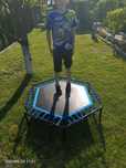 Trampolina ogrodowa fitnes