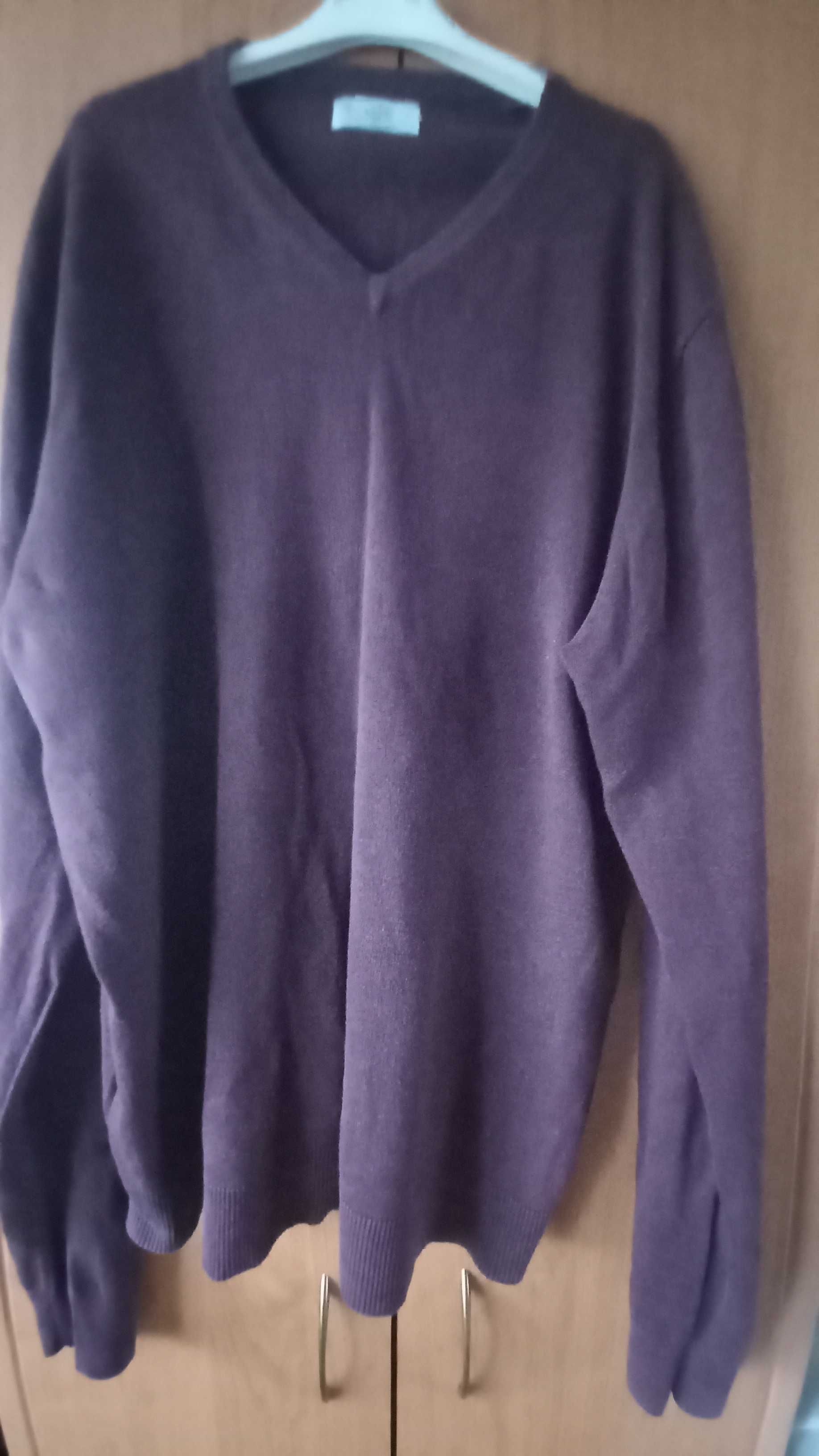 Sweter męski The Basics XL fioletowy