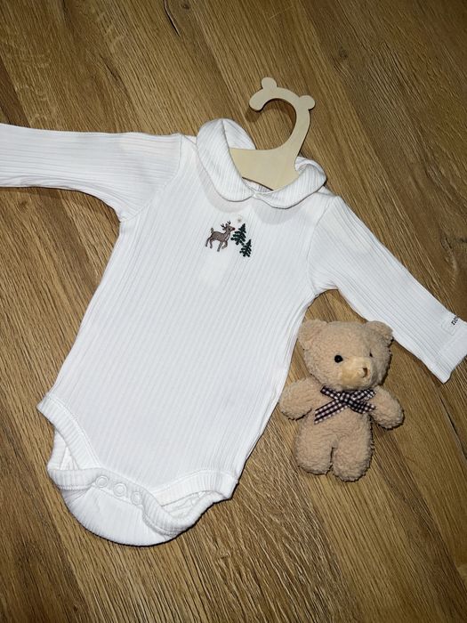 Body niemowlece Newbie z kołnierzykiem świąteczne