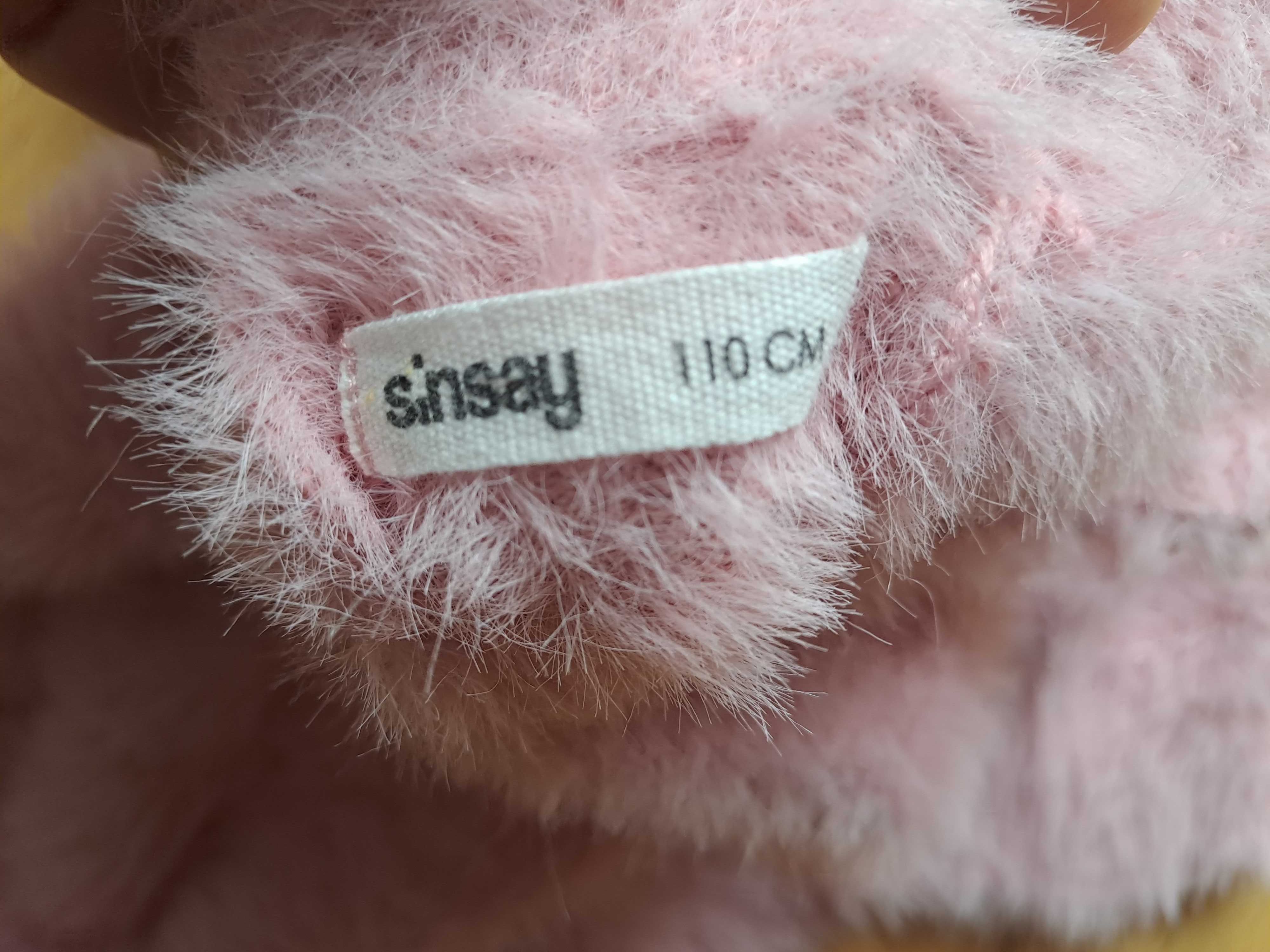 Różowy sweterek bluza misiowa - Z jednorożcem rozmiar 104