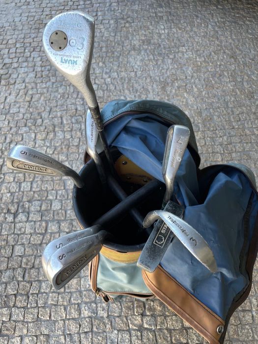 Conjunto saco e tacos de golfe