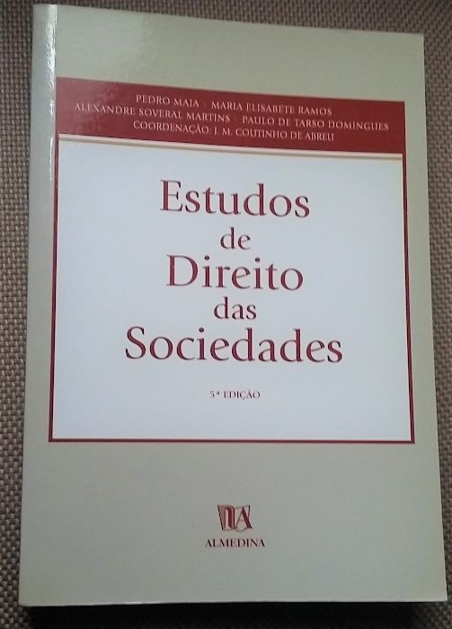 Estudos de Direito das Sociedades, Coordenação Coutinho de Abreu