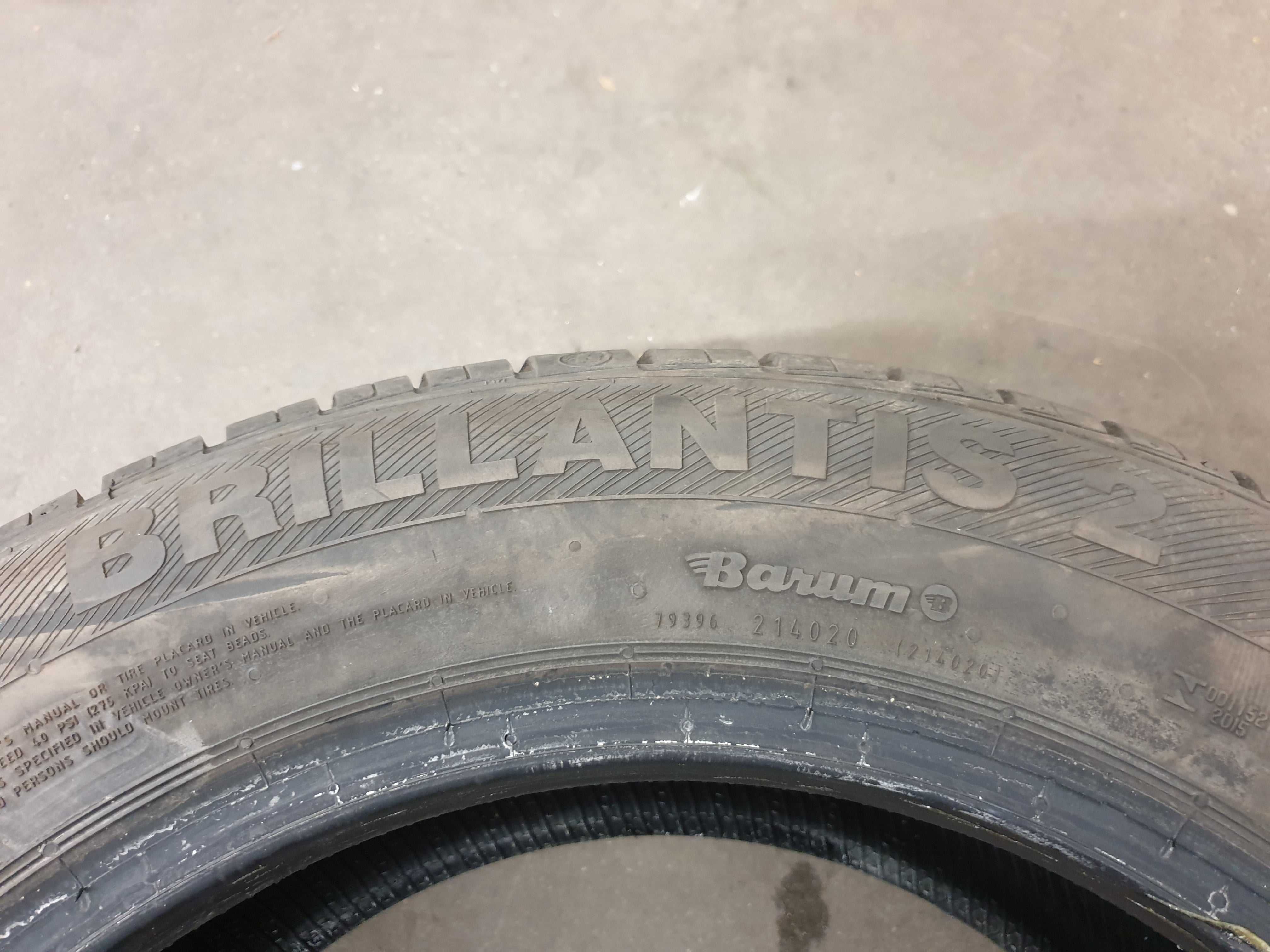 2 Szt 185/65 R15 88T Barum Brillantis 2 - 8,60mm