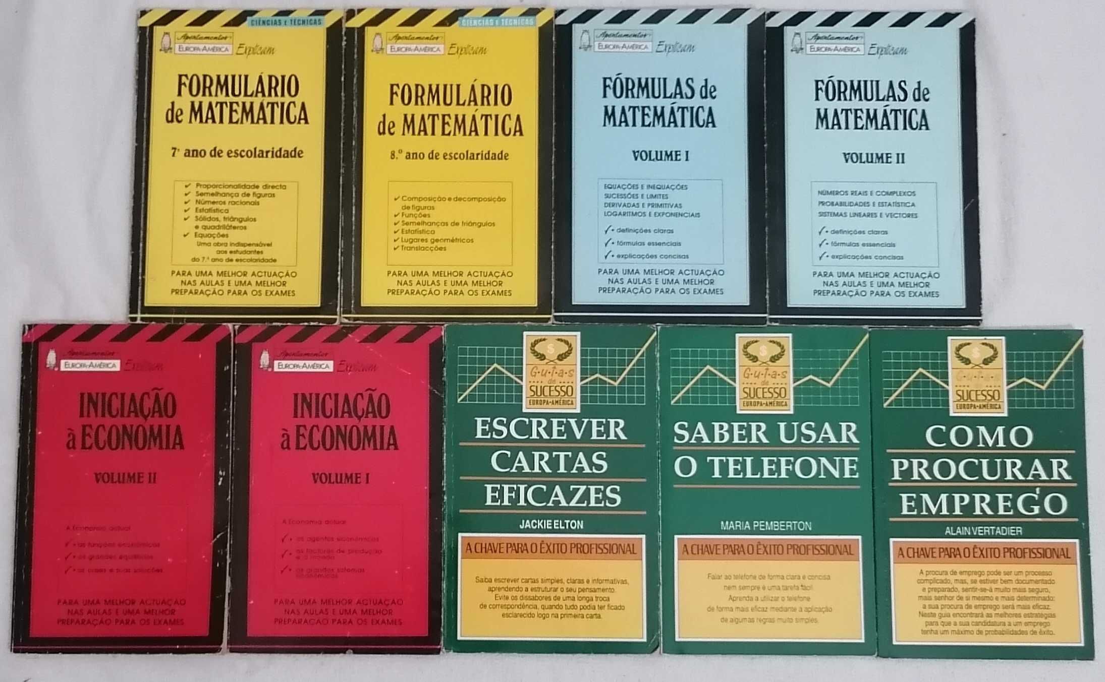 Livros usados de diversas temáticas/autores
