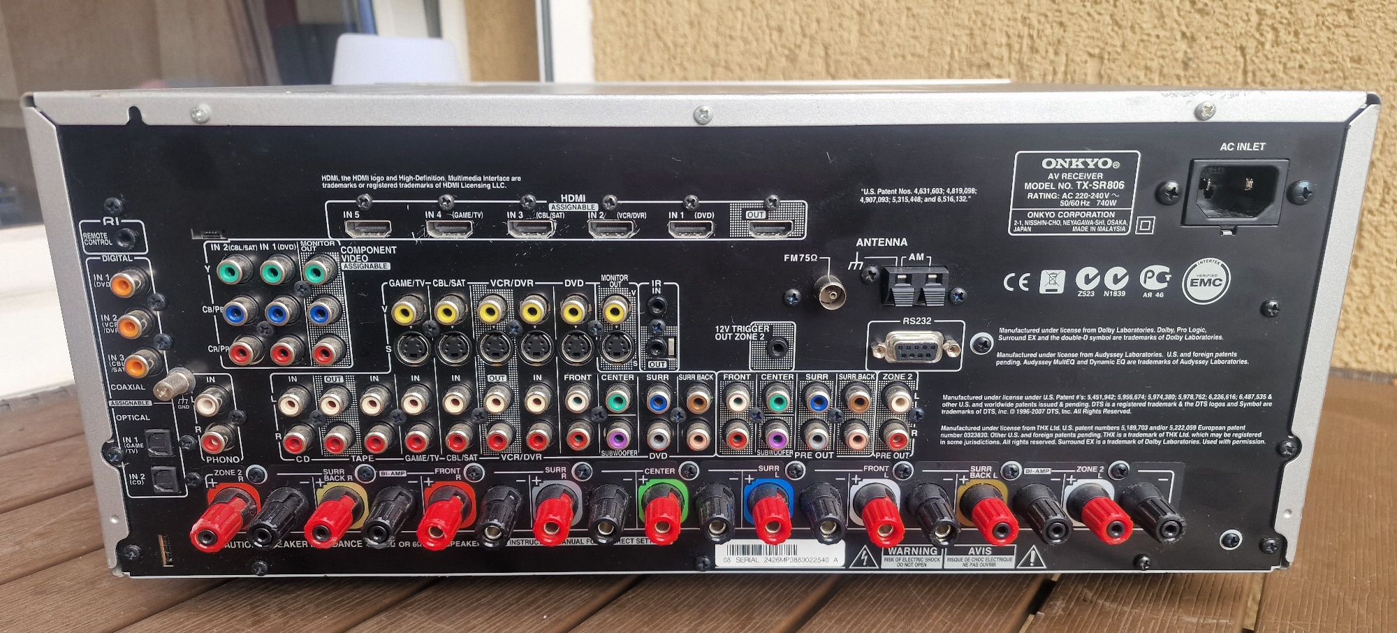 Amplituner onkyo tx sr 806