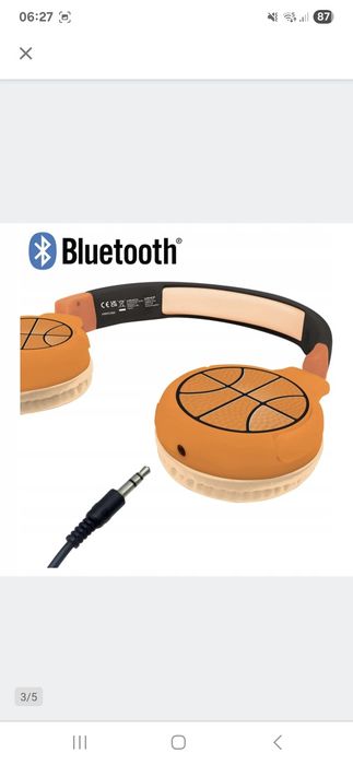 Słuchawki bezprzewodowe nauszne Lexibook HPBT010BA