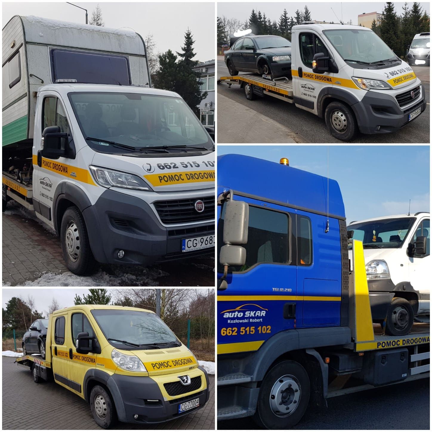 Pomoc Drogowa Grudziądz Autostrada A1 Holowanie  Laweta  Auto laweta
