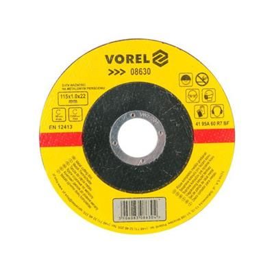 Tarcza do cięcia metalu 115x1x22mm Vorel 08630