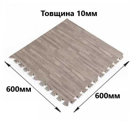Пол-пазл, детский коврик, мягкий пол, модульне покриття