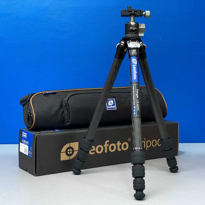 Tripé de Carbono Leofoto Ranger LS-224C + LH-25 | 900g | - NOVO