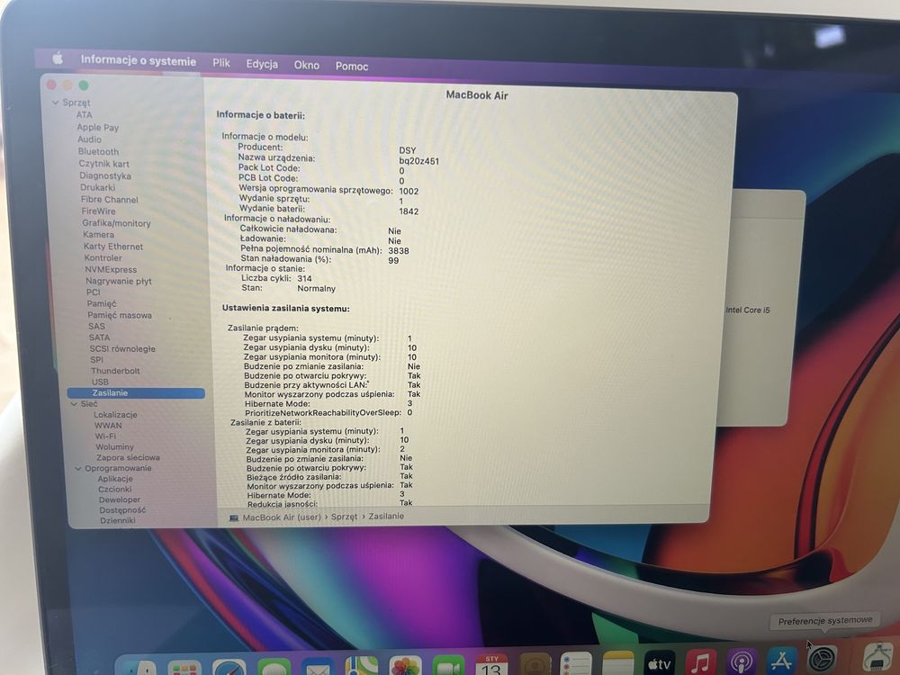 Apple MacBook Air A1932 Space Grey Nowy model! i5 8GB 256 SSD