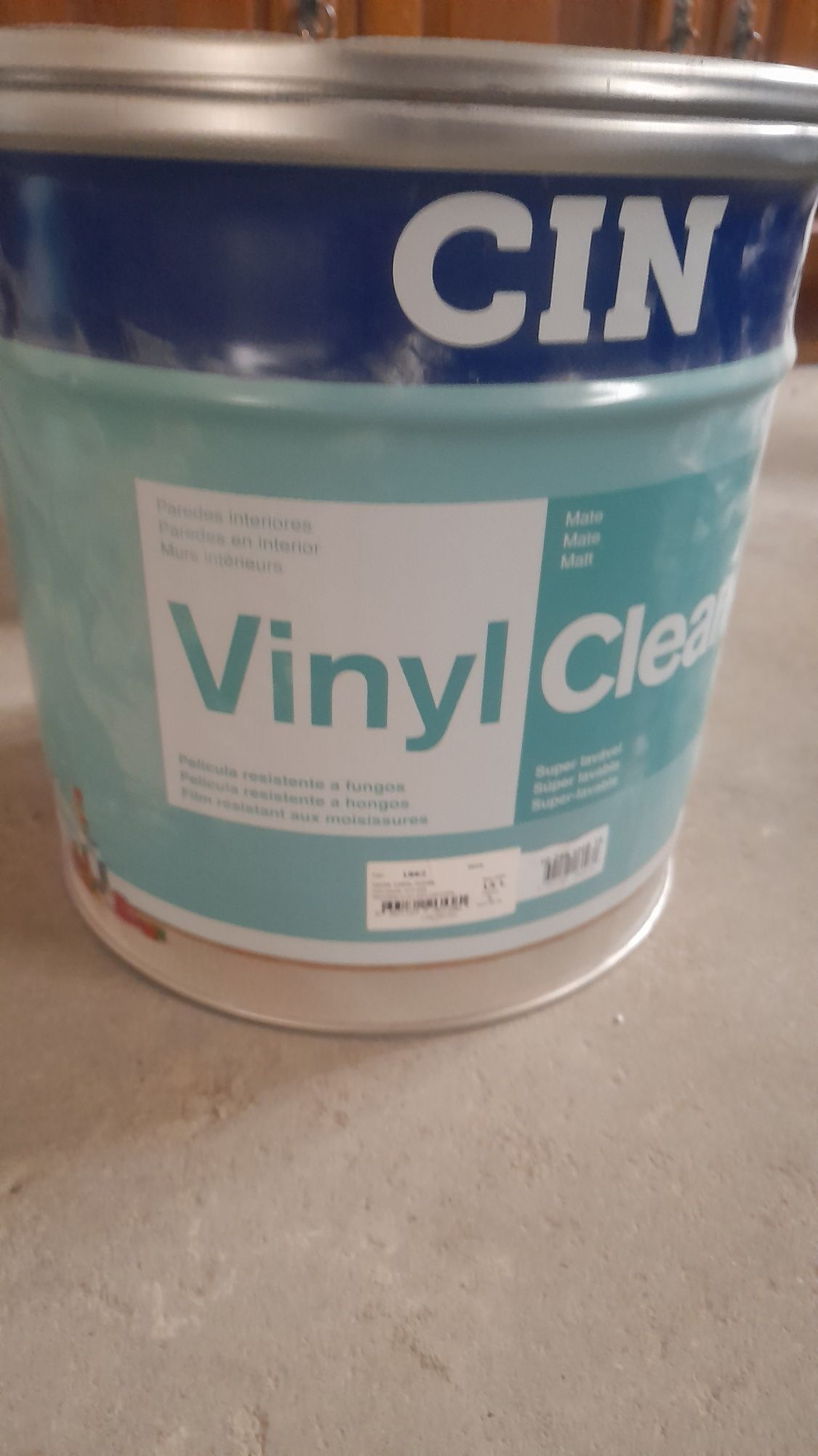 Lata de tinta Vynil clean nata