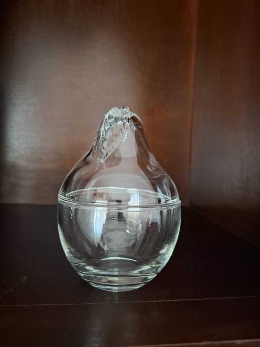 Pote de vidro vintage Luminarc: com tampa de pêra