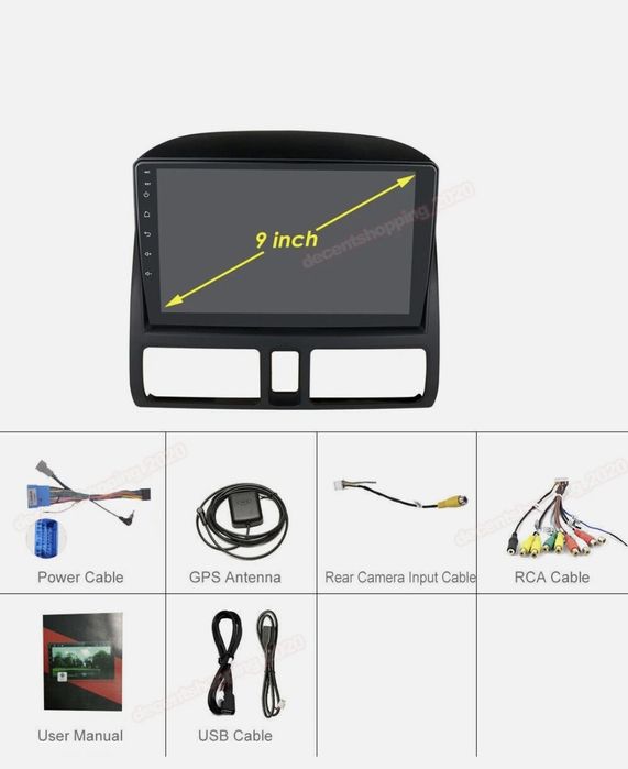 Android/carplay para hinda CR-V  CRV DE 2002 a  2006
