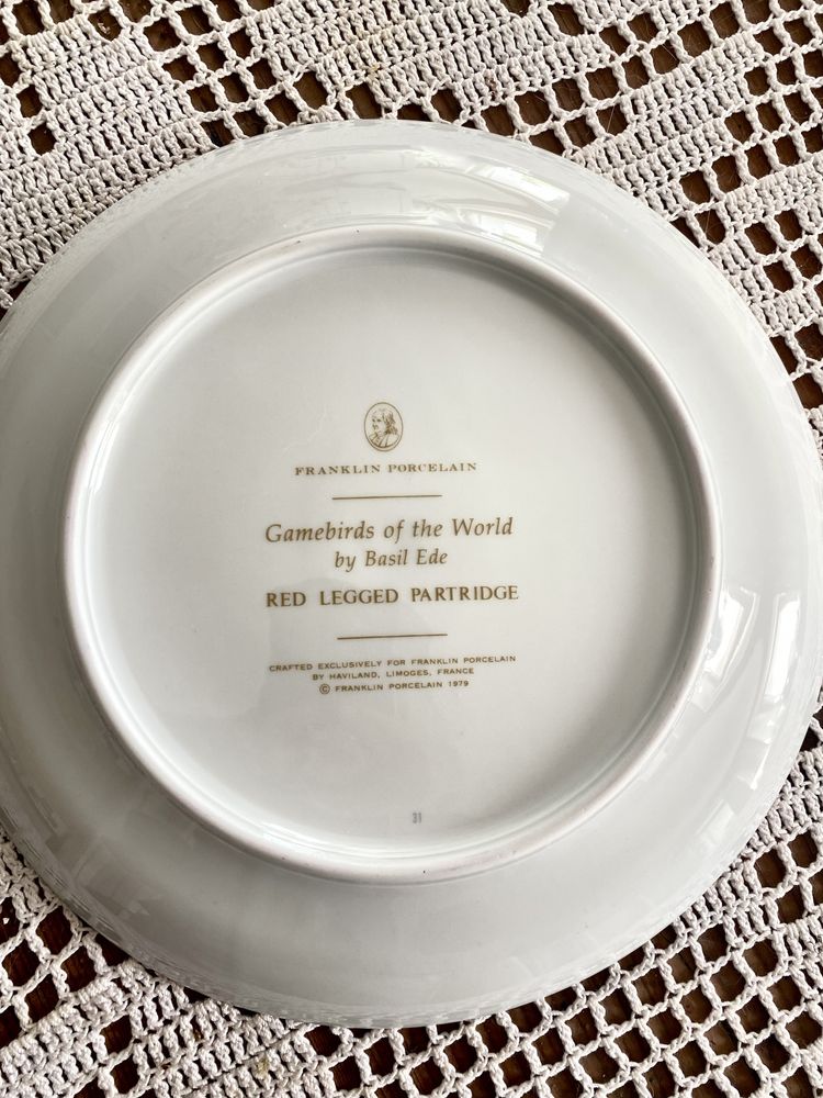 Kolekcjonerski talerz angielska porcelana