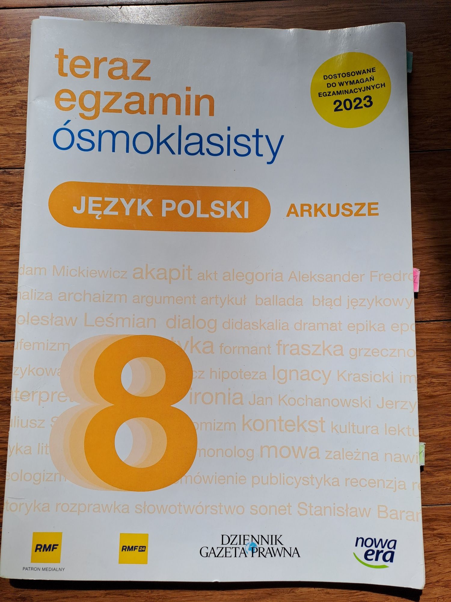 Teraz egzamin ósmoklasisty, arkusze; J. polski, 2023 używane