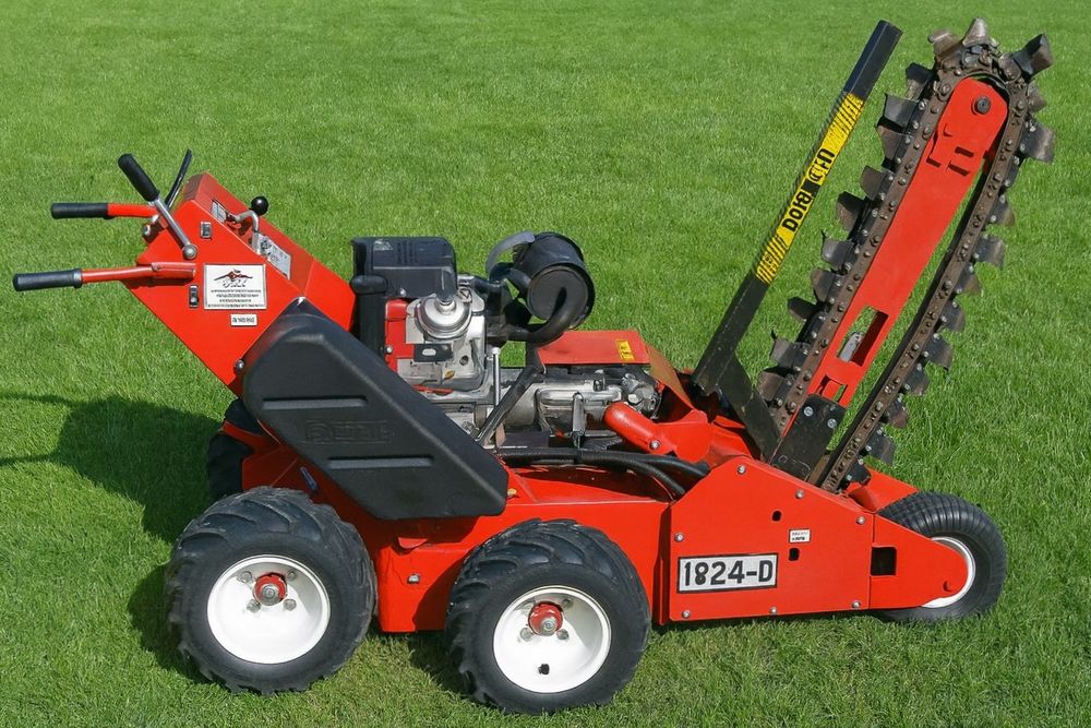 Wynajem, wypożyczalnia koparka łańcuchowa 45,60,80,110cm z napędem