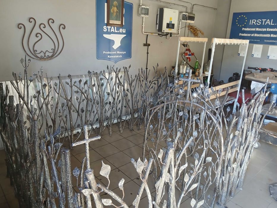 Balustrada kuta , kowalstwo artystyczne