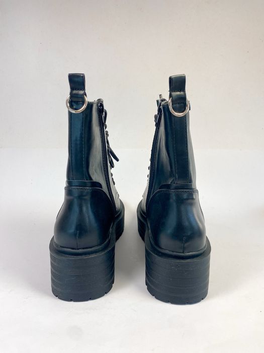 Emmshu Botas Com Plataforma Estilo Militar Bandit Black - 38 EU