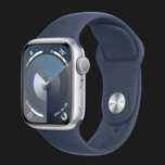 Apple Watch Series 9 41m SilverAluminumCasewithStorm BlueSportBand S/M