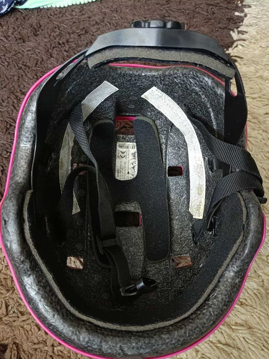 Kask dla dziewczynki 6-9 kat na rolki rower rozmiar 52-54