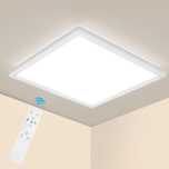 Nowoczesna lampa sufitowa LED 42x42cm z pilotem, 22W, 2700K-6500K