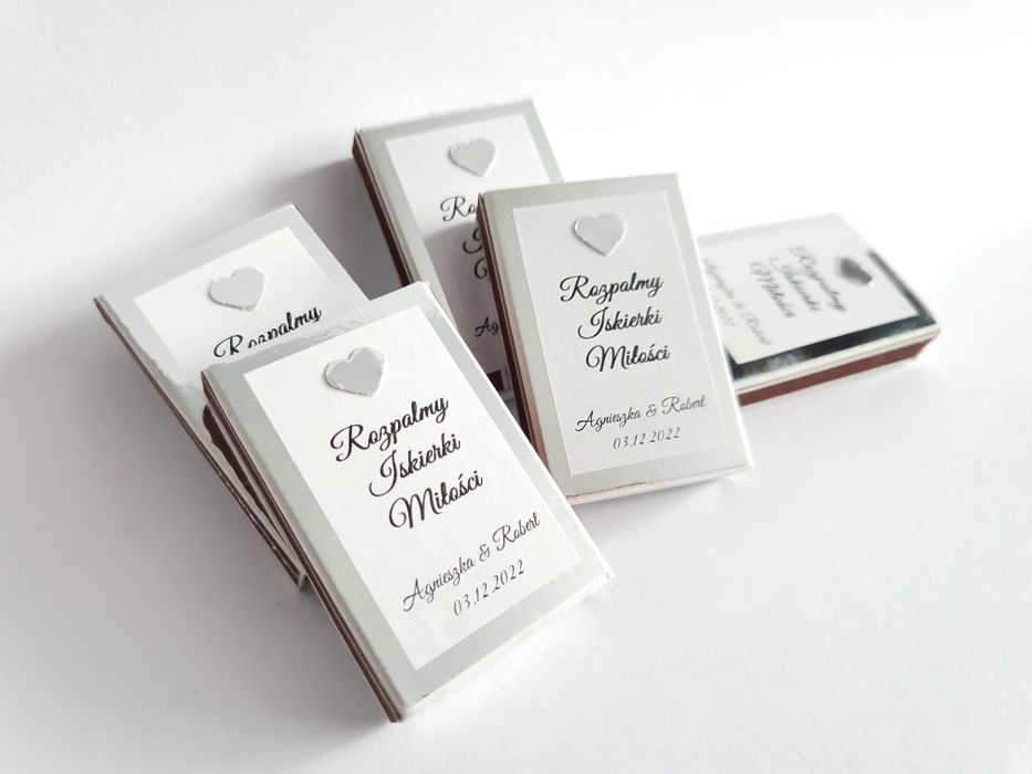 20x Personalizowane zapałki do zimnych ogni