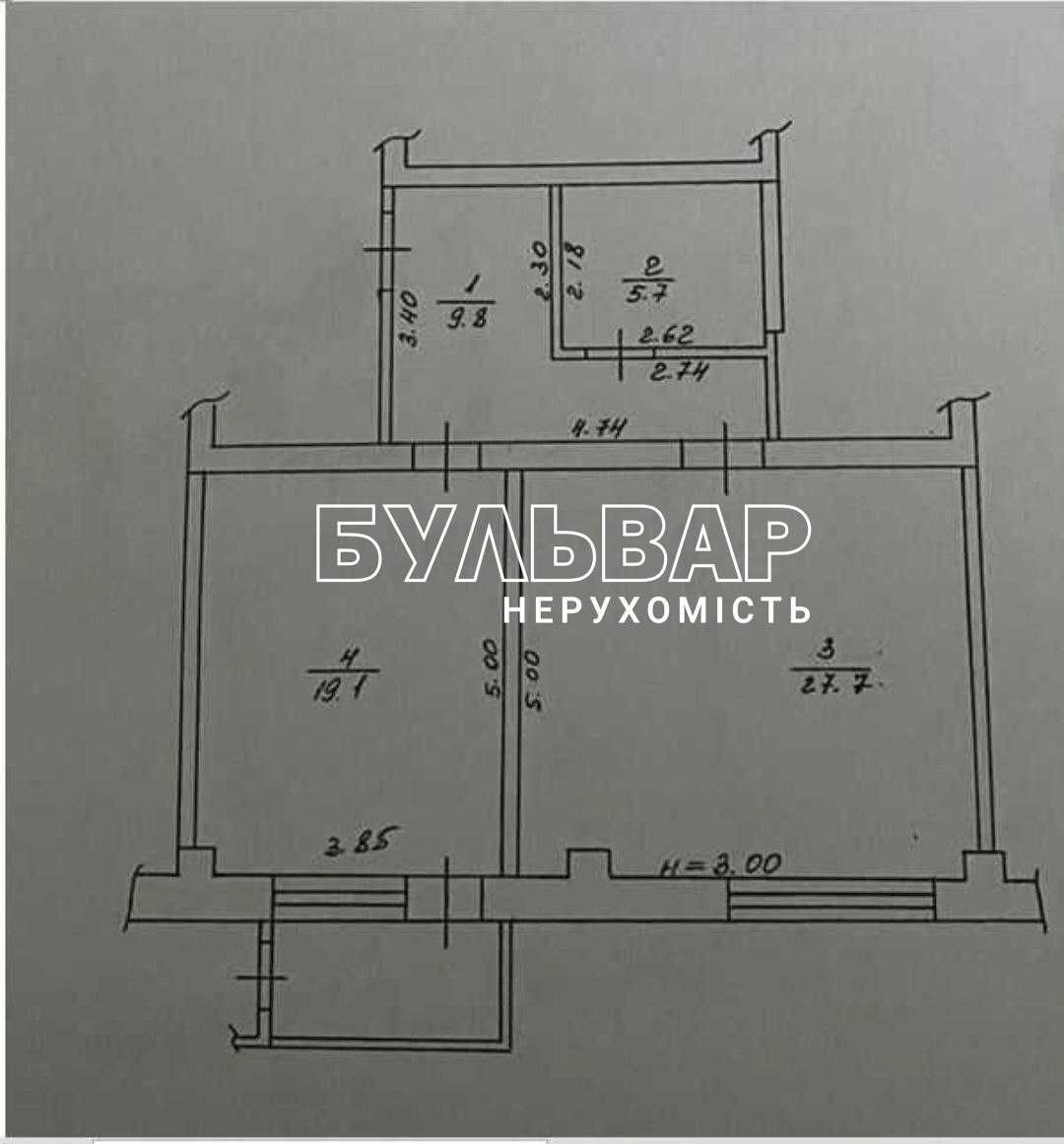 Продам 2к. кв., Центр, ул. Культуры 22, м. Научная, Авантаж