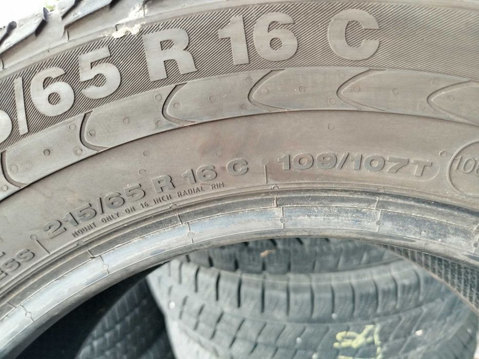 Opona używana 215/65R16C Continental Vanco 2 1szt.