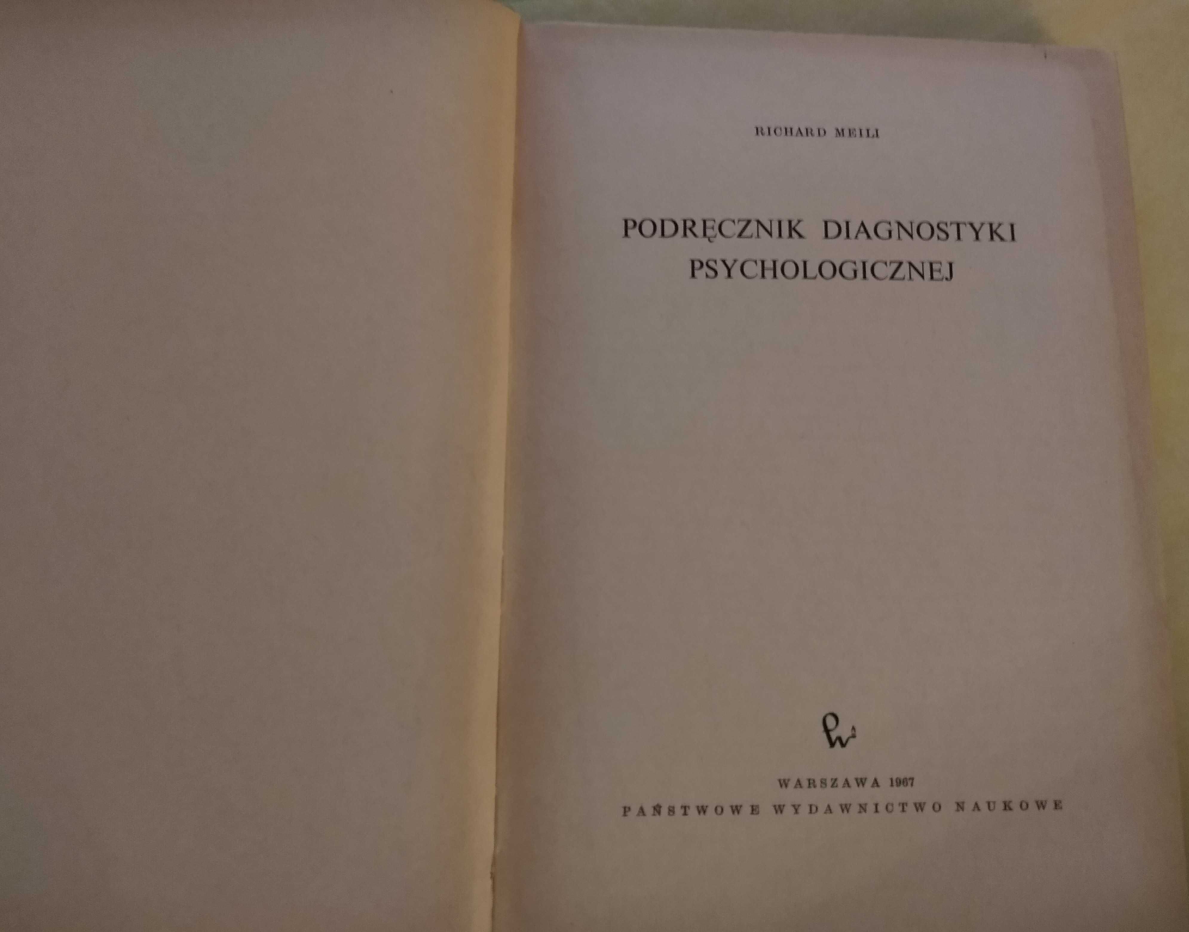 Podręcznik diagnostyki psychologicznej Meili