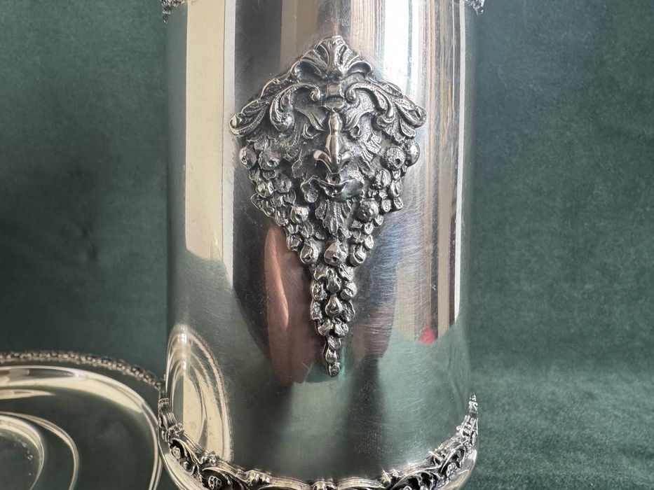 Срібний графін на таці Поднос графин 800 проба серебро