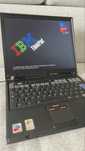 Retro laptop IBM ThinkPad T41 Windows XP Pentium
