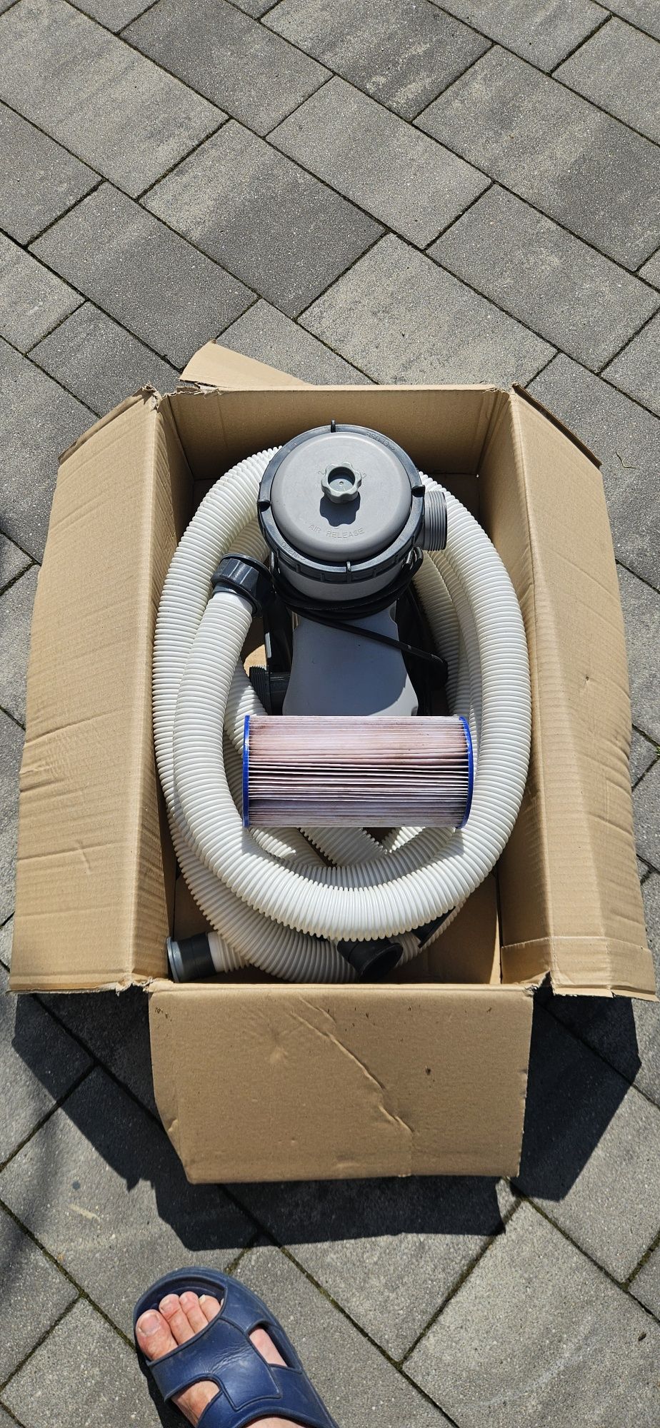 Pompa filtrująca +filtr basenowy Bestway 58389 + 2 węże/rury