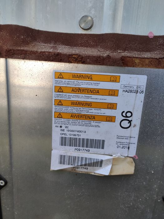 Pałąk kapotażowy Opel Astra H cabrio Twintop