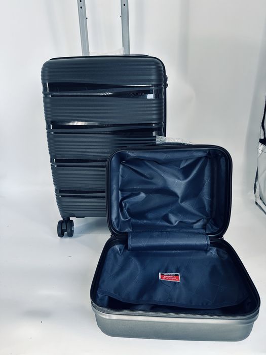 Zestaw walizka i kuferek policarbon/ walizki