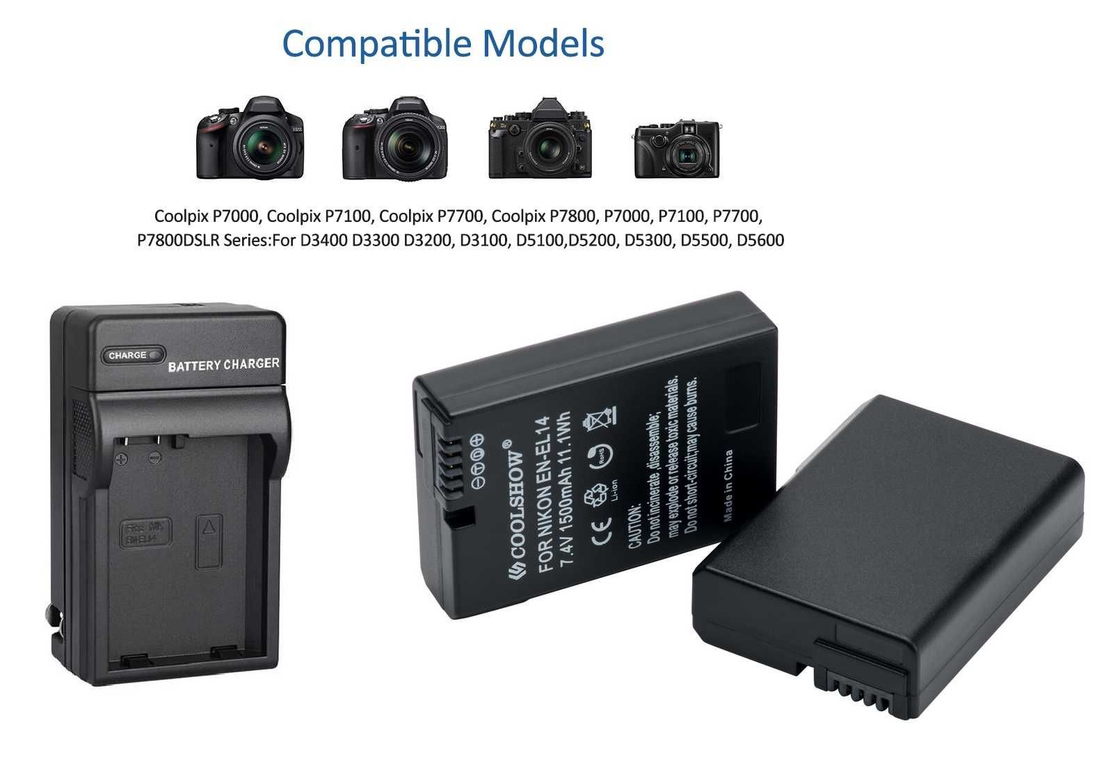 Зарядка аккумулятор батарея Nikon EN EL14 EN EL9 кабель Sony HDMI RCA