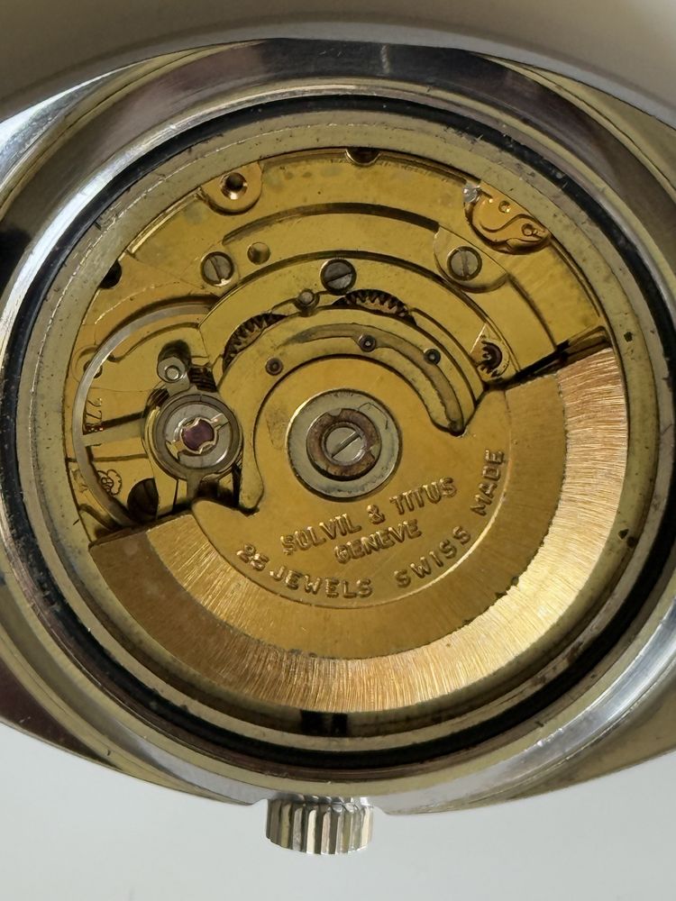 Zegarek męski Titus Automatic 25 jewels, duży 38,5/42mm, piękny stan