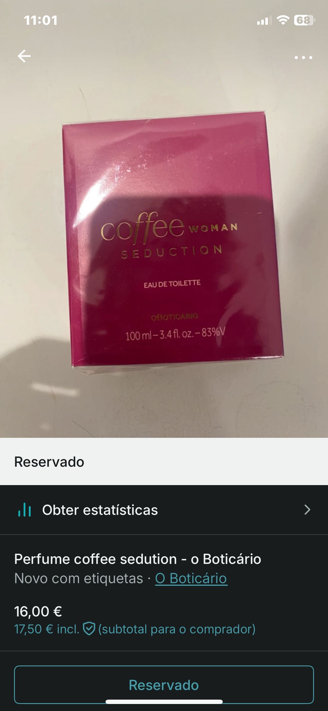 Perfume coffee seduction - o boticário