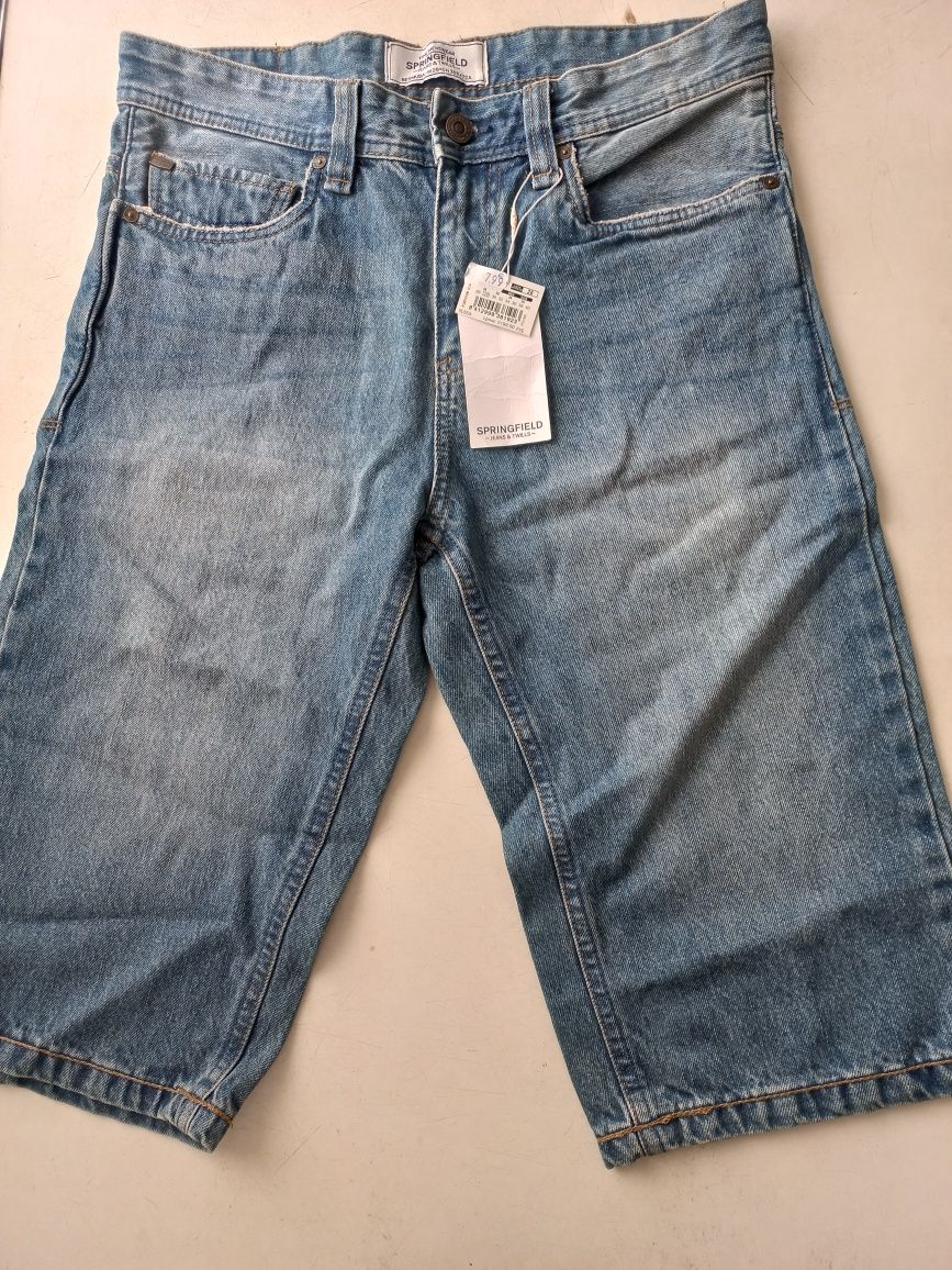 Мужские джинсовые бриджи(шорты) SPRINGFIELD