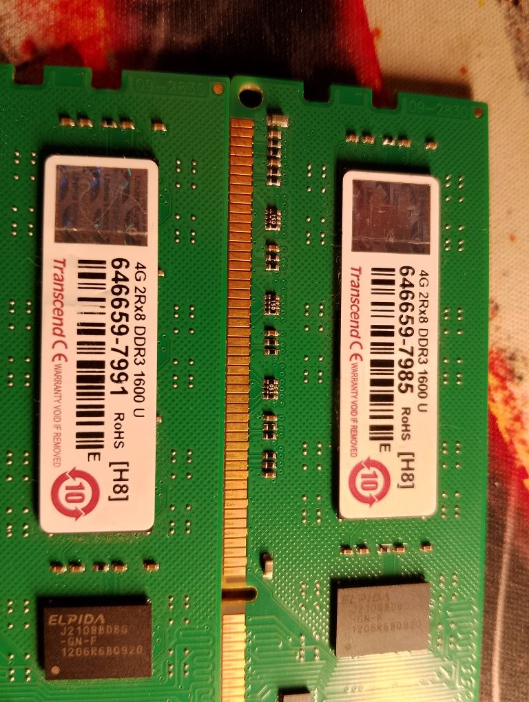 Dwie kości Ram DDR3 4gb