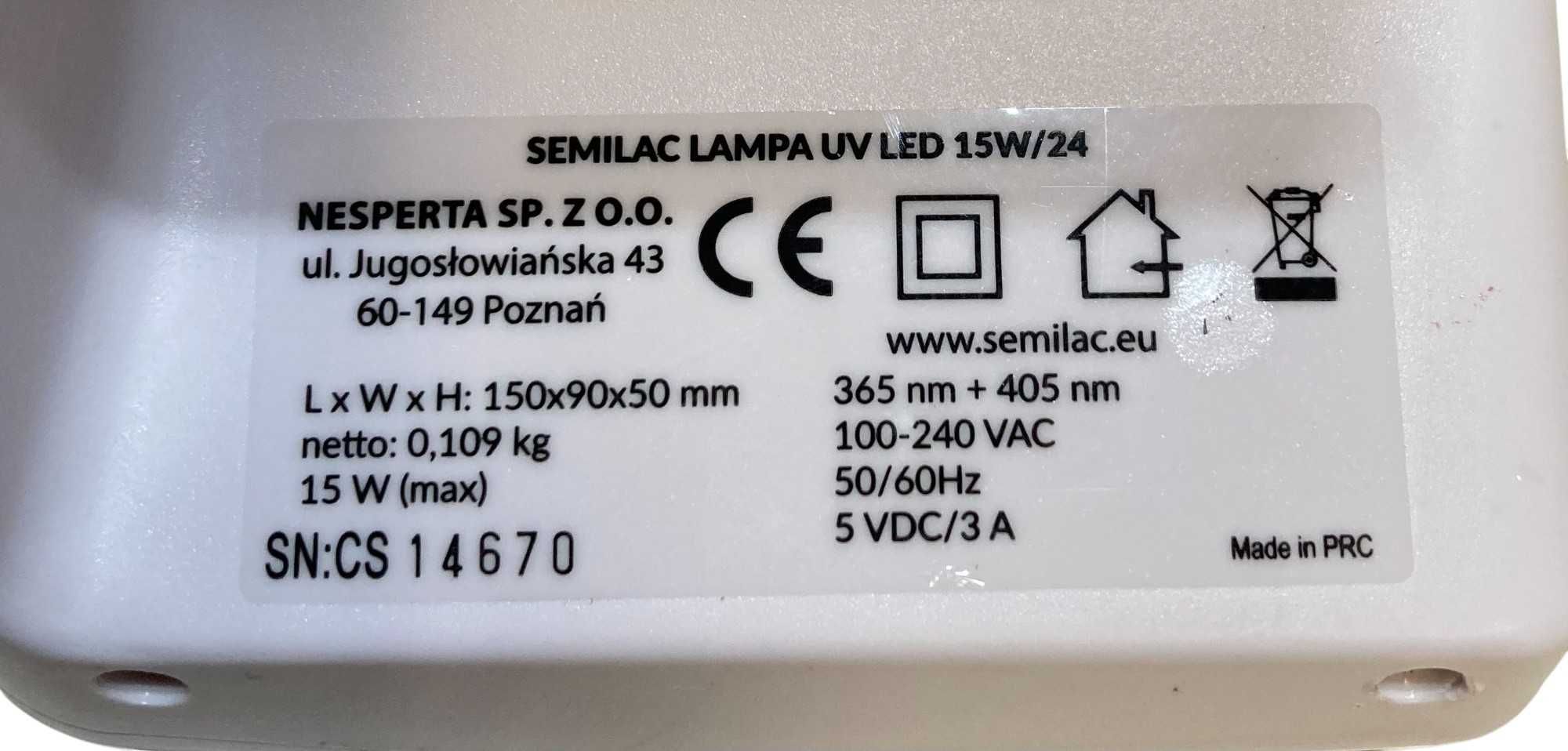 Lampa do paznokci Semilac 15W