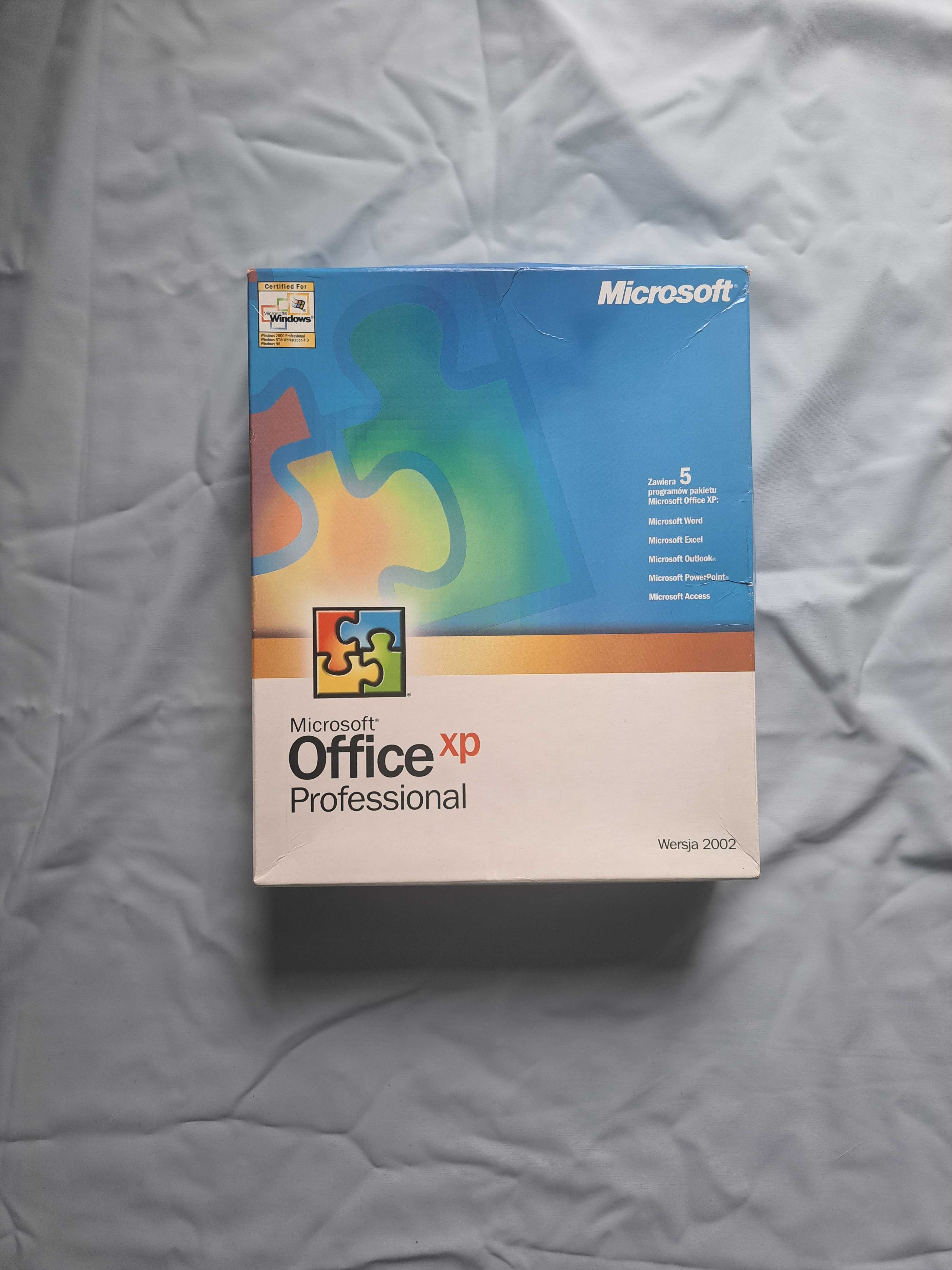 Microsoft Office XP Professional wersja pudełkowa