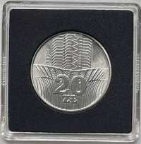 Moneta kolekcjonerska 20 zł 1973 Wieżowiec i kłosy próba miedzionikiel
