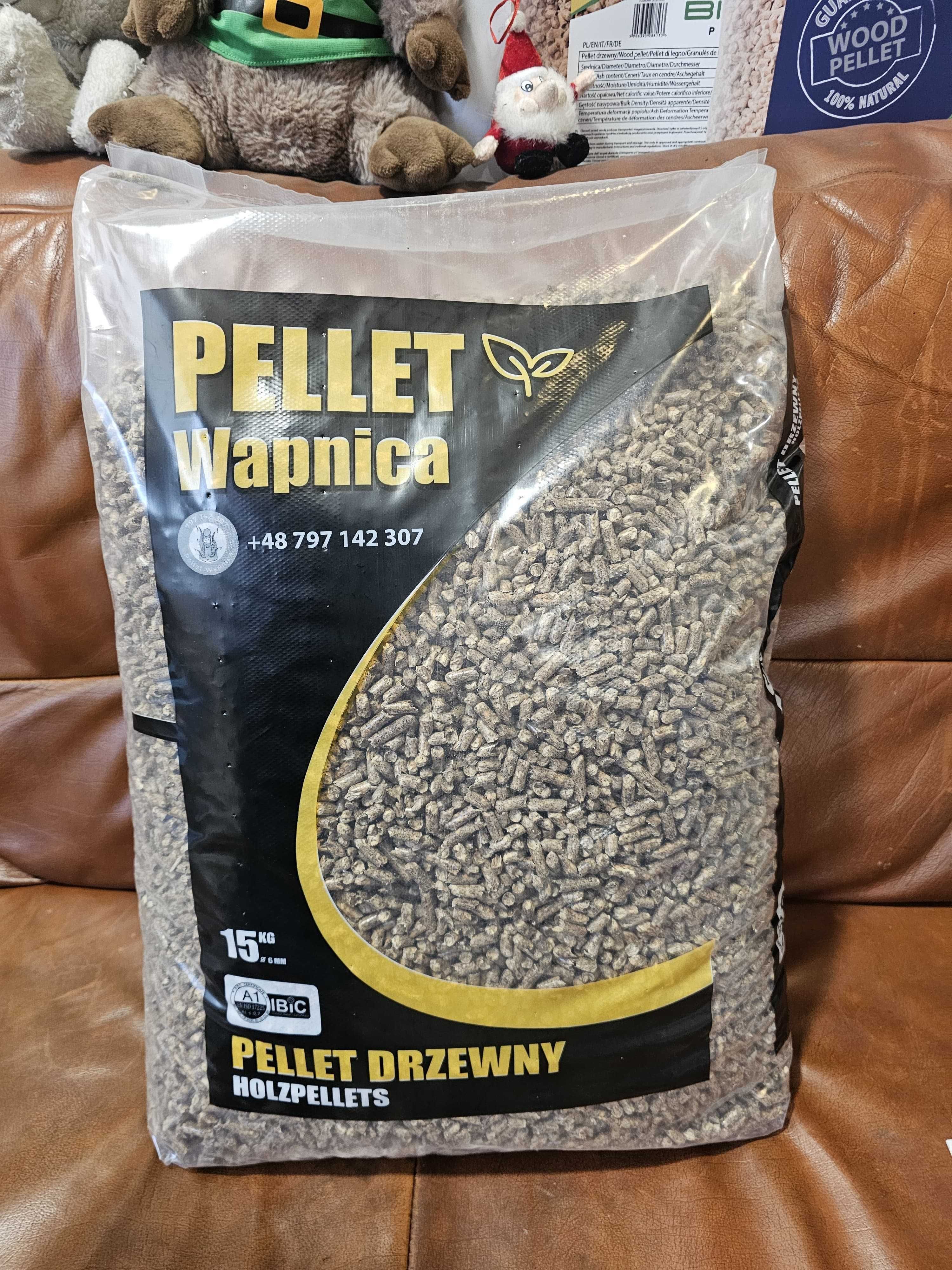 Pellet Wapnica 6mm - paleta 975kg - dostawa gratis - PROMOCJA !