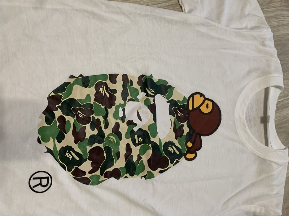 Топова Нова футболка Bape Big Logo, Бейп Біг Лого хакі кольору