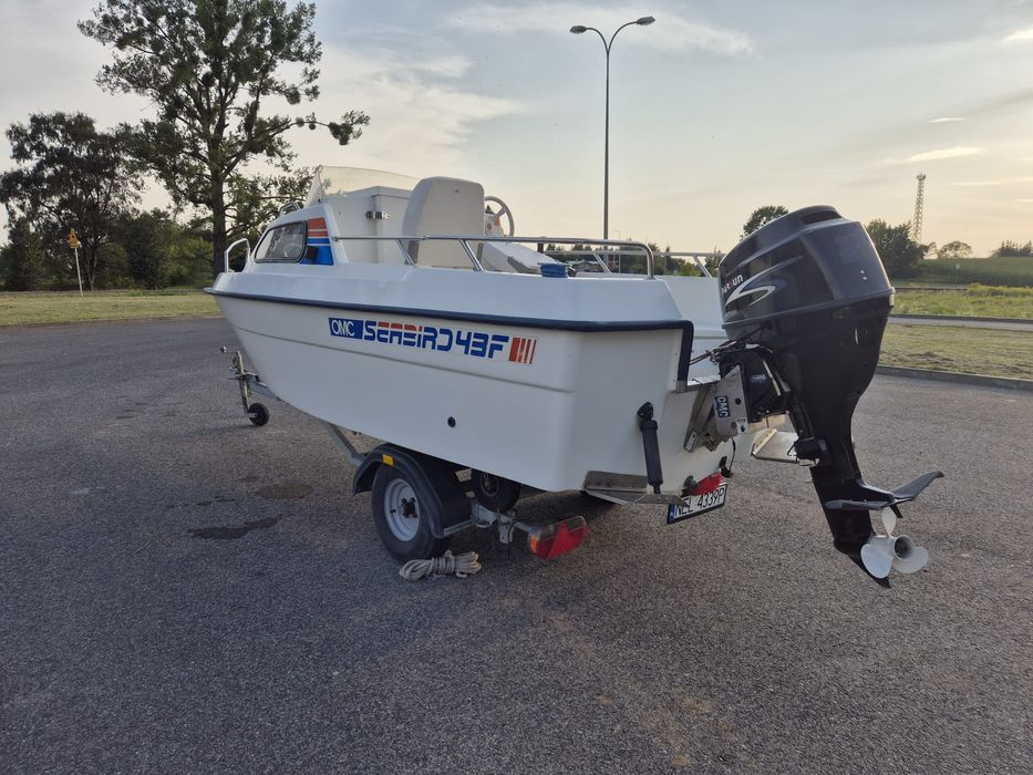 Łódź kabinowa Ryds 43F!!! Fajny stan ŁÓDŹ+SILNIK+PRZYCZEPKA!!!