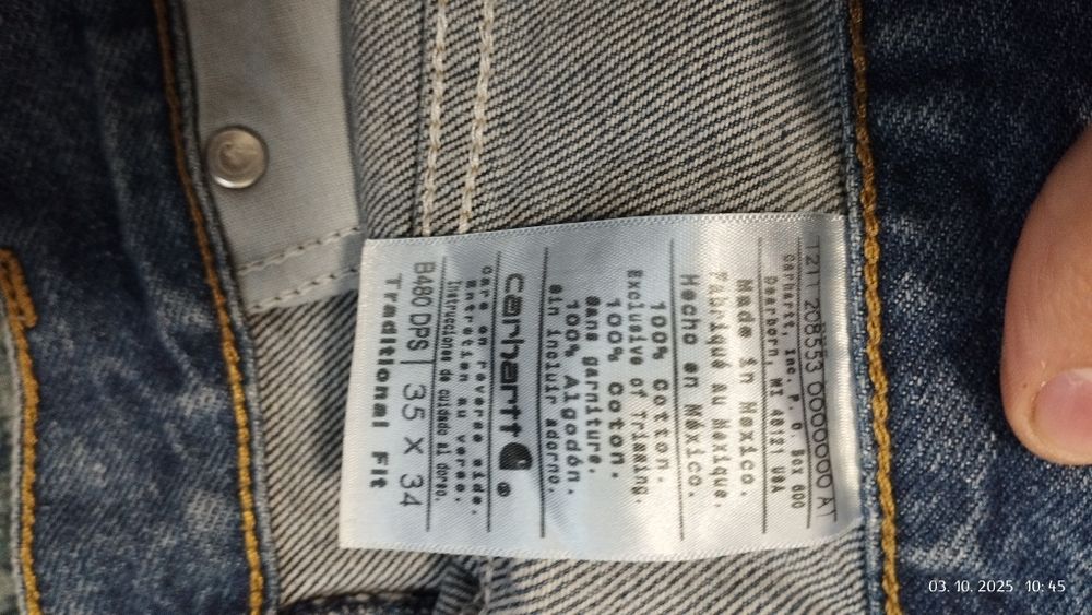 Продам джинсы кархарт