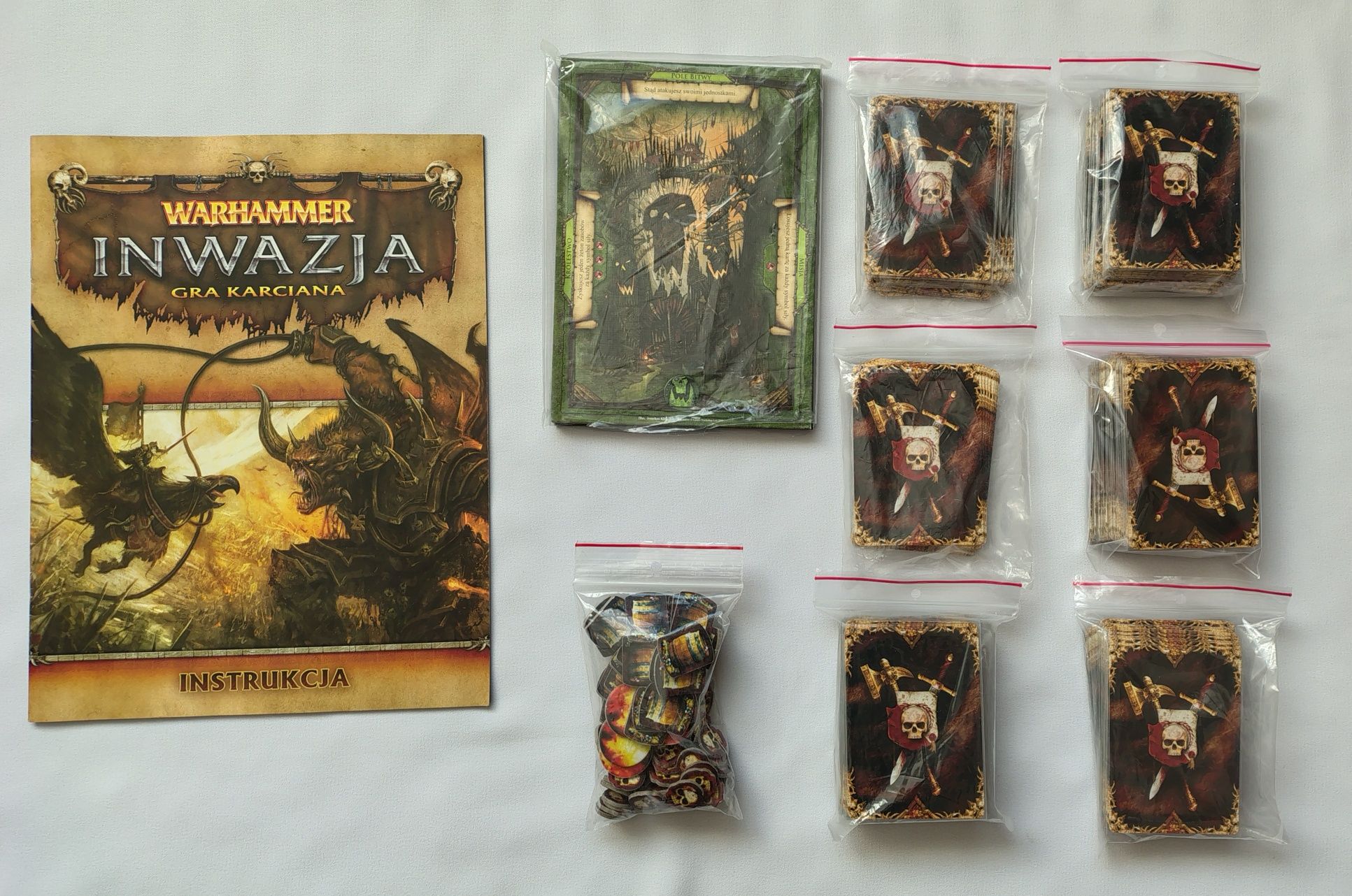 Warhammer Inwazja + 4 dodatki (Galakta), 100% kompletne